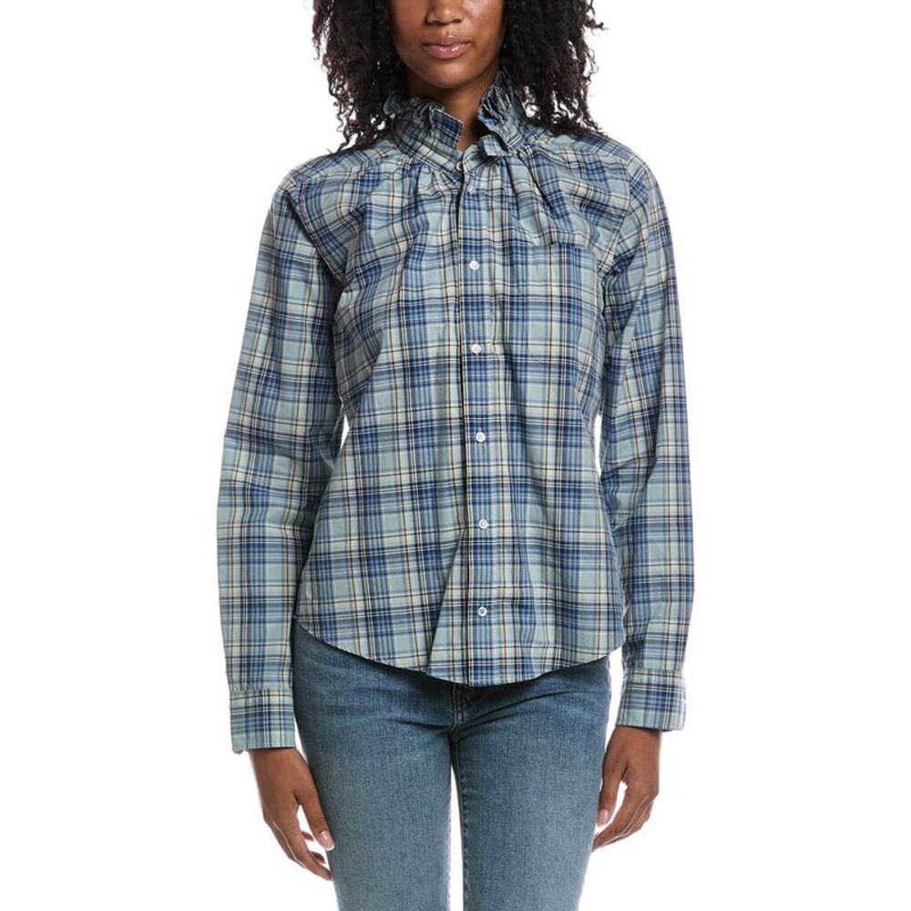 J.Mclaughlin Womens  Quarantina Blouse, Blue